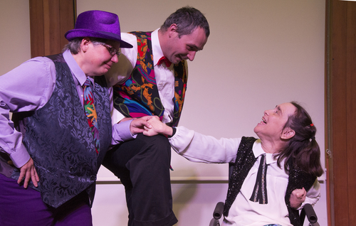 Actors during a rehearsal.