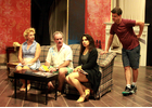 The cast rehearses for “The Fourth Wall.”