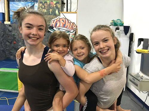 Cassidy Gallivan, left, and Carly Gallivan, right, will lead online gymnastics classes for children ages 3 and up. 
Facebook.com