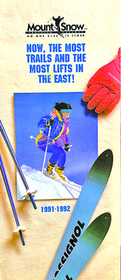 A Mount Snow trail map from the 1990s.