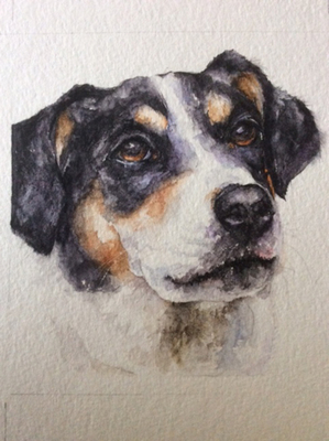 Cherie Keeler Moran’s work will be on exhibit through September. Moran works mostly in watercolor but will show other mediums in this exhibit.