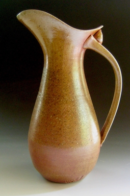 A wood-fired pitcher by Walter Slowinski.