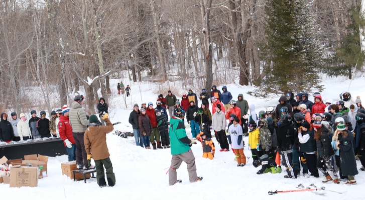 Crowd at the Rail Jam. Tucker McCoy-Smith