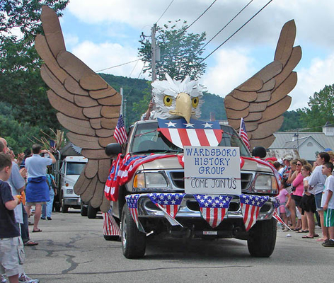 The Wardsboro parade is always a valley favorite. This eagle landed right in the middle of the parade during a previous year.