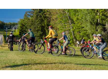 Courtesy photo/Stratton Mountain
Participants of last year’s Tour De Glaze head out to achieve their own personal goals and enjoy a day on the mountain.