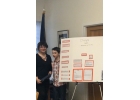 Cassie Fletcher and Trevor Gray at the Dover Selectboard meeting Tuesday evening. 